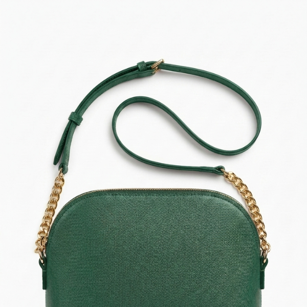 Zara - Green Leather Shoulder Bag