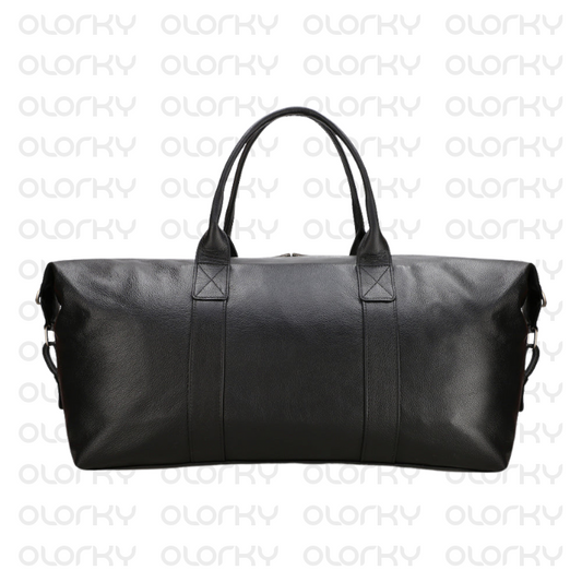 Nomad Leather Duffle Bag - Black