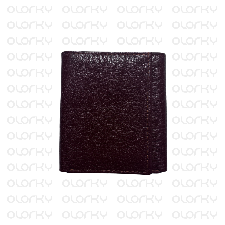 Trinity - Trifold Leather Wallet (Brown)