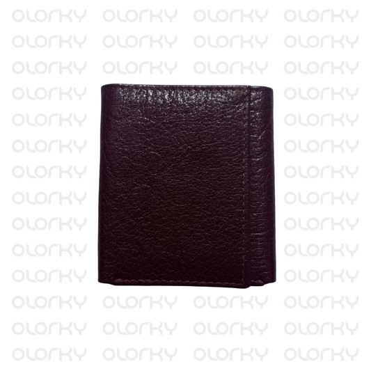 Trinity - Trifold Leather Wallet (Brown)