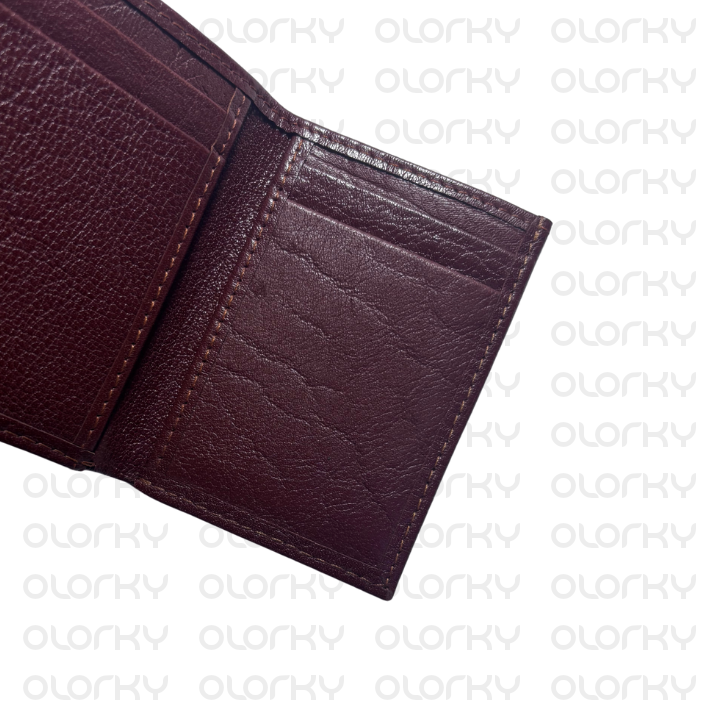 Trinity - Trifold Leather Wallet (Brown)