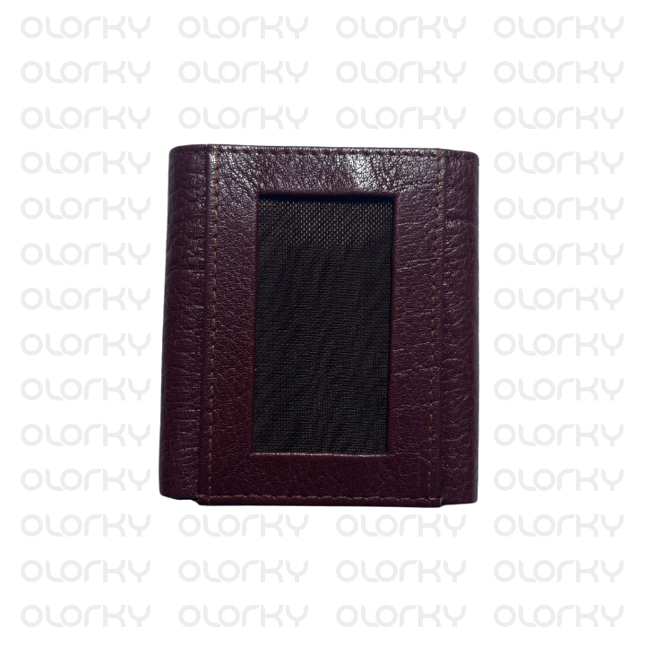 Trinity - Trifold Leather Wallet (Brown)