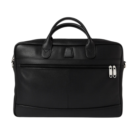 The Manager - Leather Laptop Bag (Black)