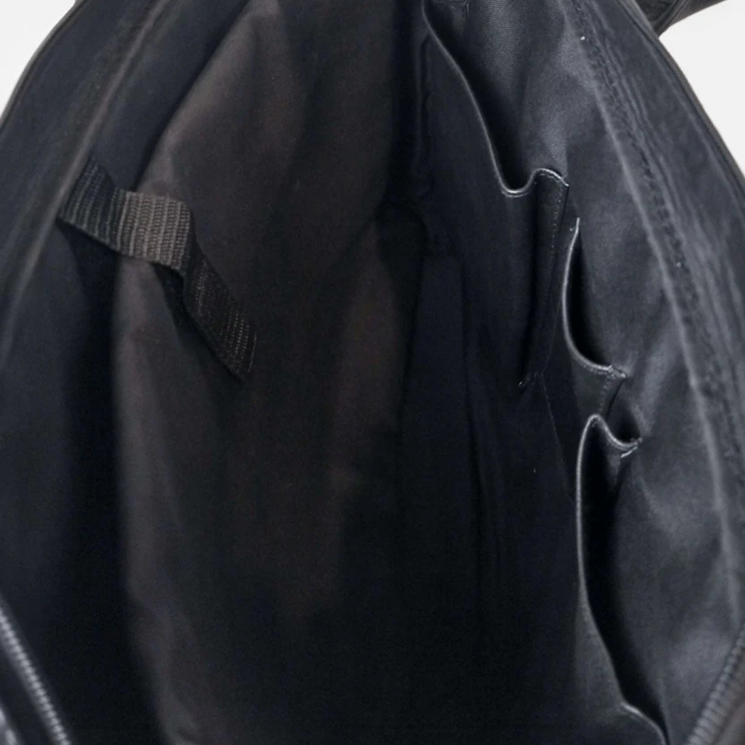 The Manager - Leather Laptop Bag (Black)
