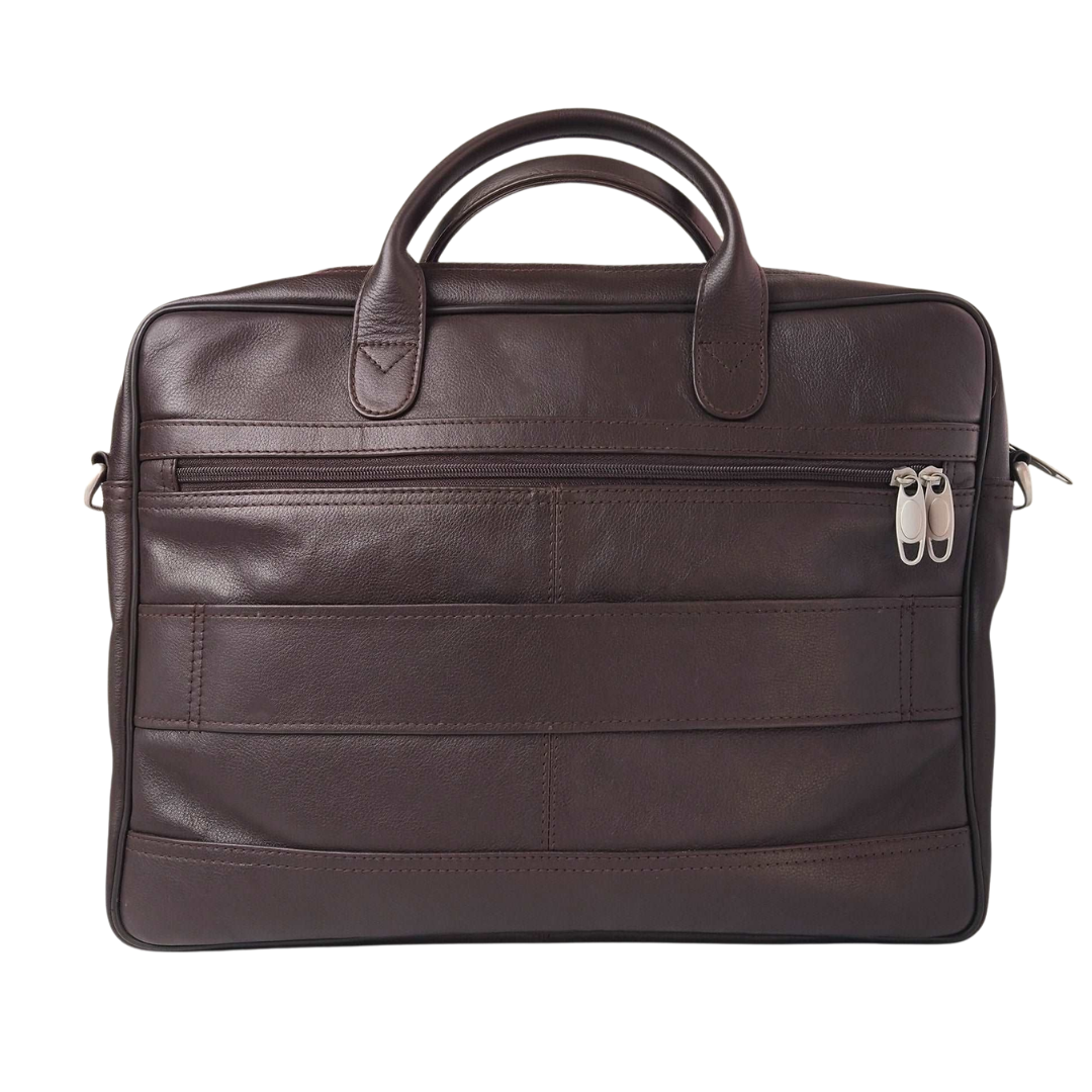 The Manager - Leather Laptop Bag (Brown)