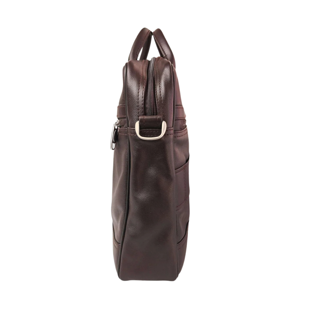 The Manager - Leather Laptop Bag (Brown)