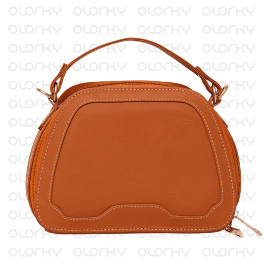 Nyra - Tan Leather Hand Bag