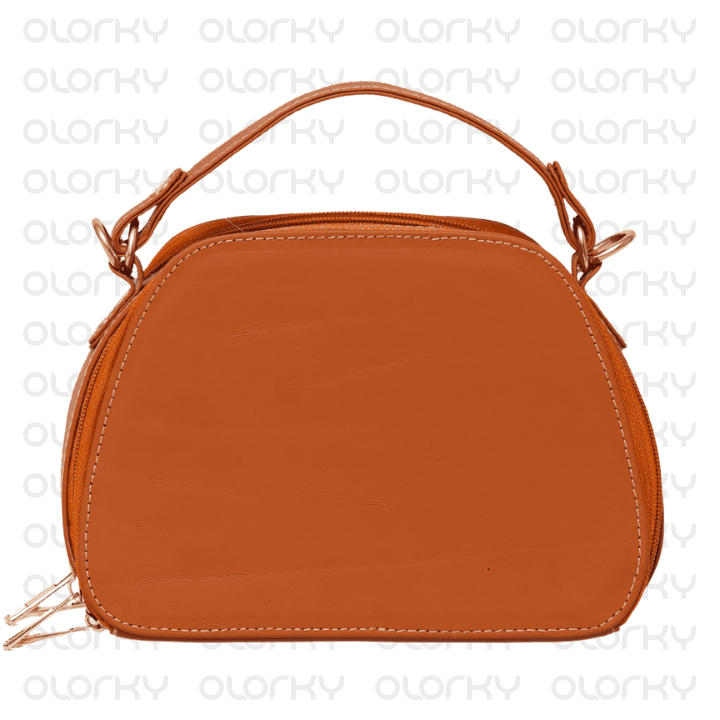 Nyra - Tan Leather Hand Bag