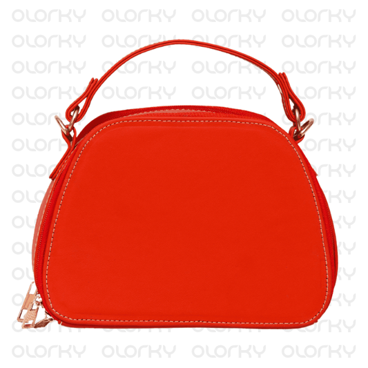 Nyra - Red Leather Hand Bag
