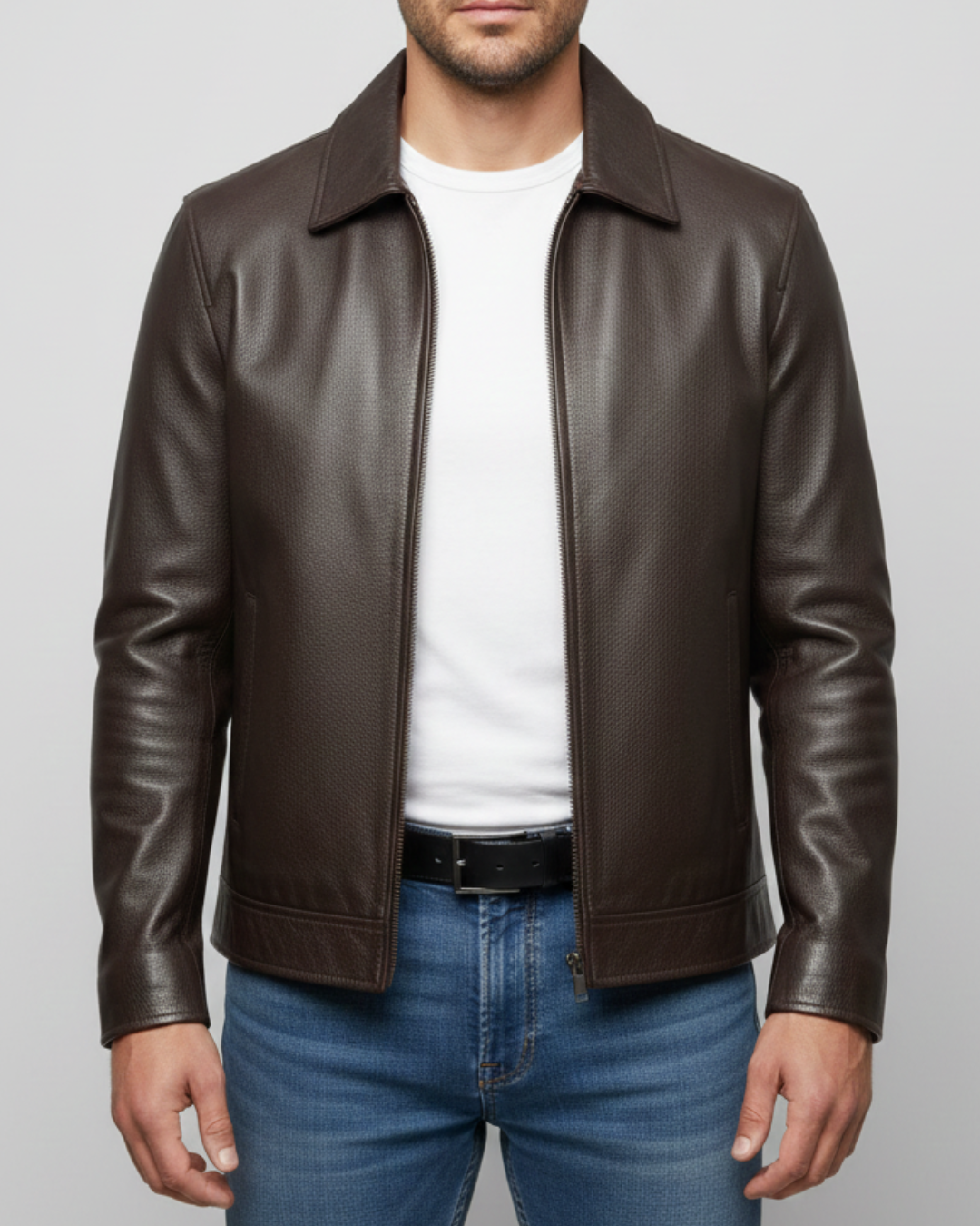 Revolt - (Brown) Cow Leather Jacket