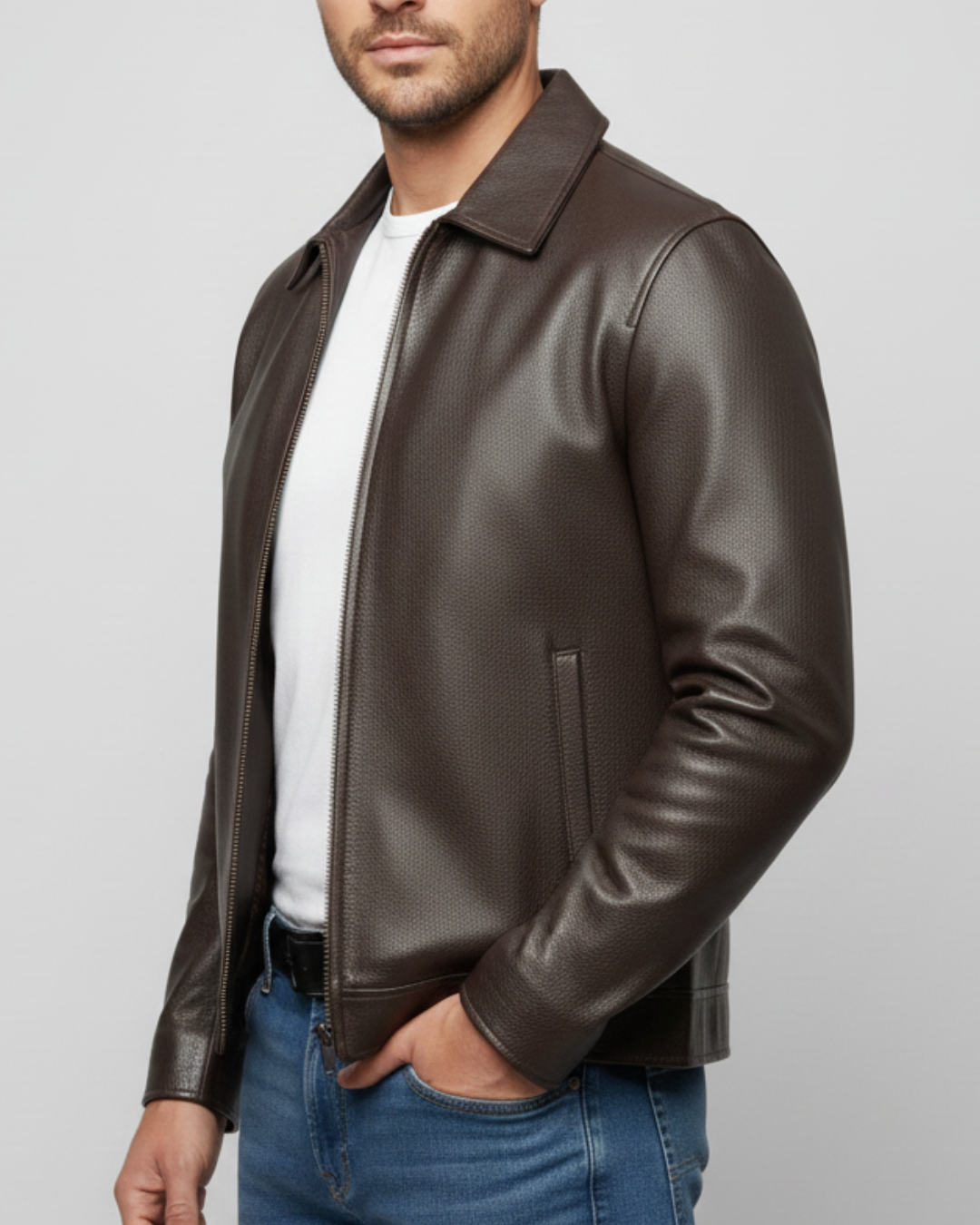 Revolt - (Brown) Cow Leather Jacket