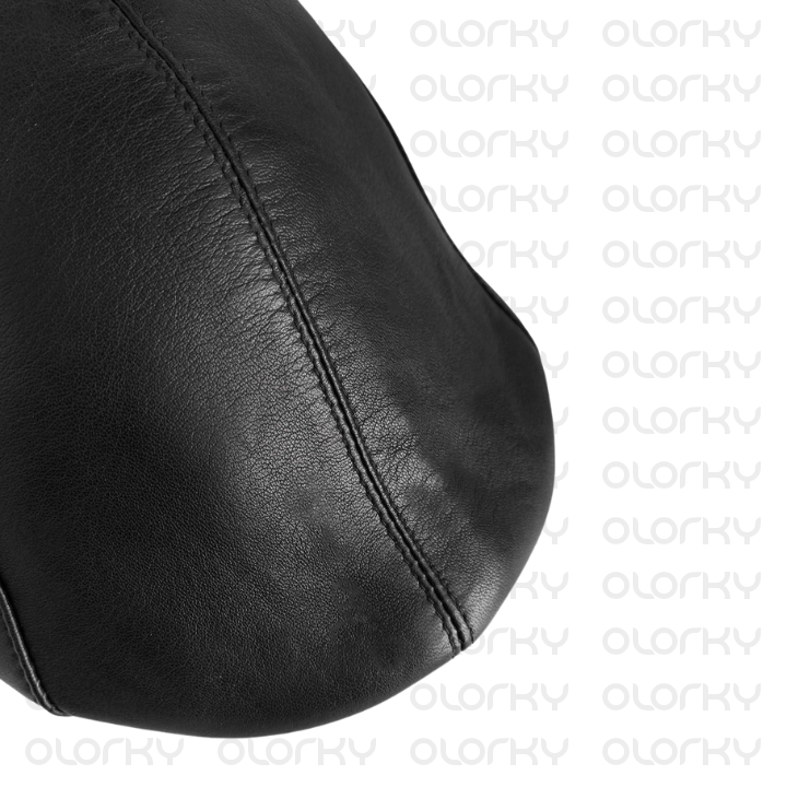 Shelby Leather Cap - Black