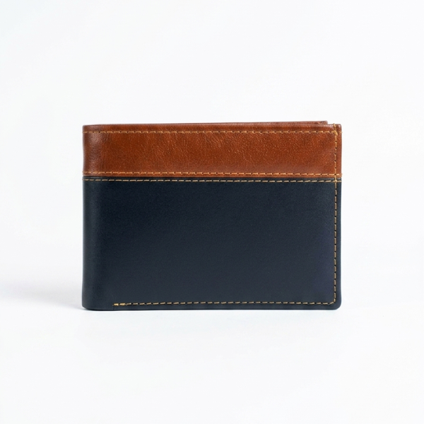 Legacy - Leather Wallet for Men - Black/Tan
