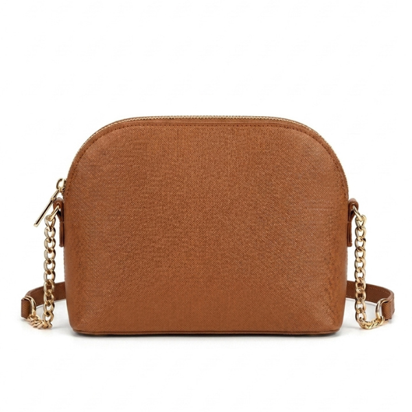 Zara - Tan Leather Shoulder Bag