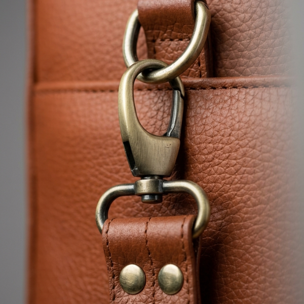 The Innovator Slim Leather Laptop Bag - TAN