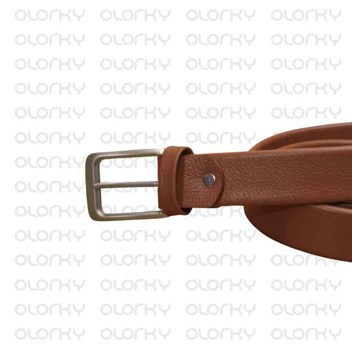 Grace Leather Belt - Tan