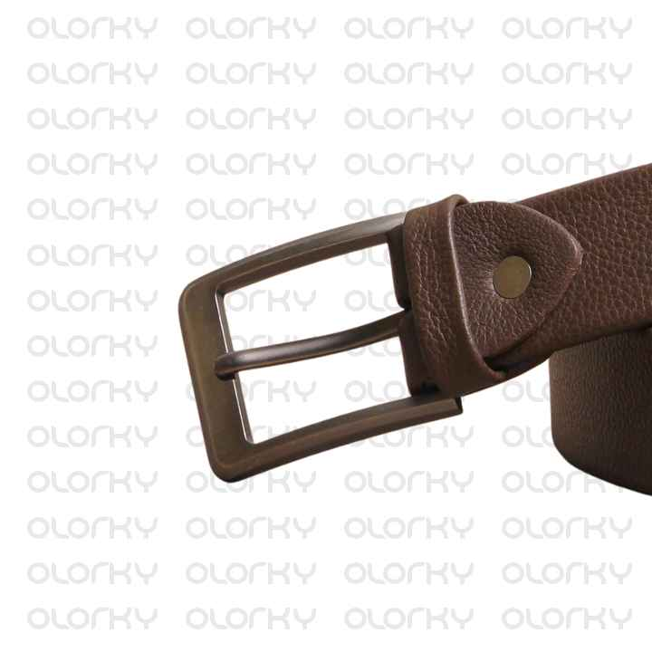 Grace Leather Belt - Brown
