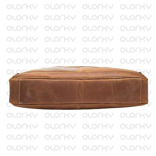 Tan Leather Laptop Bag