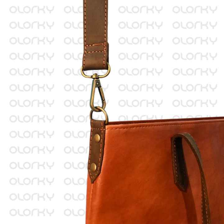3 in 1 Tan & Brown Leather Tote Handbag / Crossbody / Backpack