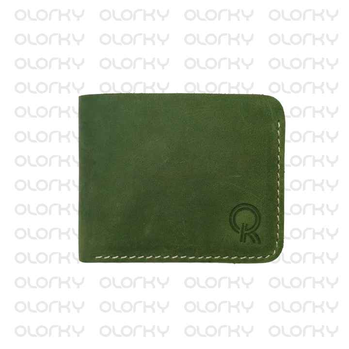 The Green Gleam | The Foldinator | Leather Bifold Wallet