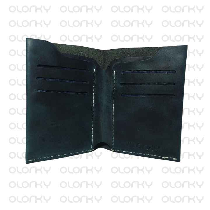 The Navy Navigator | Bifold Boss | Bifold Leather Wallet