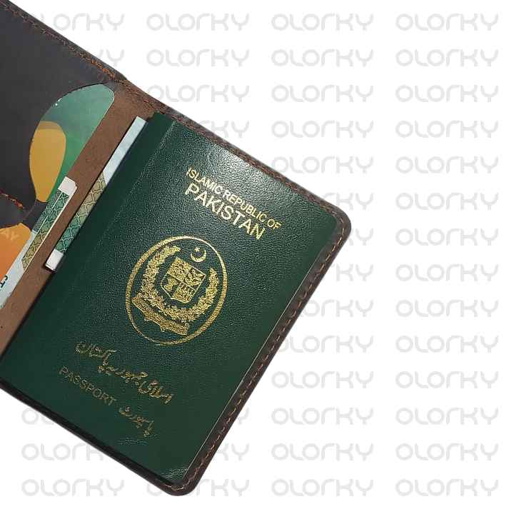 The Travelogue - Dark Borwn | Leather Passport Cover