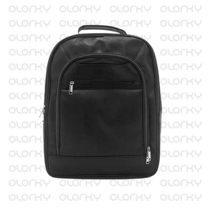 Black Brave Leather Backpack