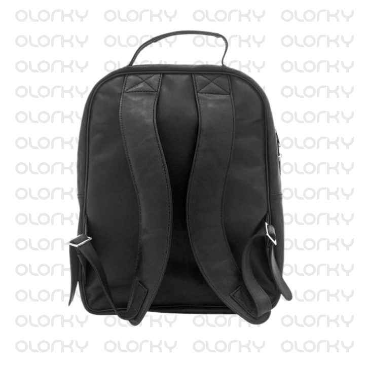 Black Brave Leather Backpack