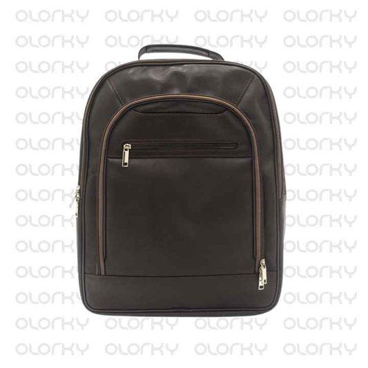 Dark Brown Brave Leather Backpack