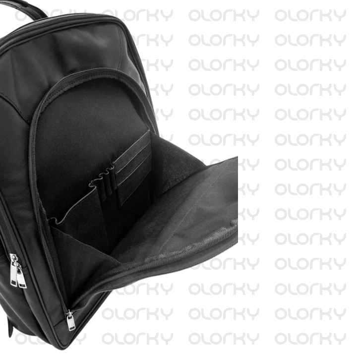 Black Brave Leather Backpack