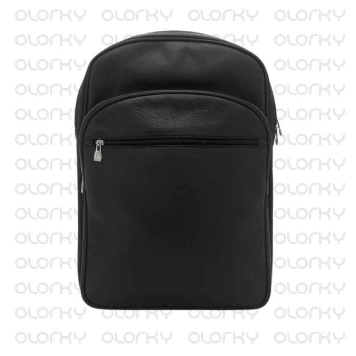Black Prime  Leather Backpack