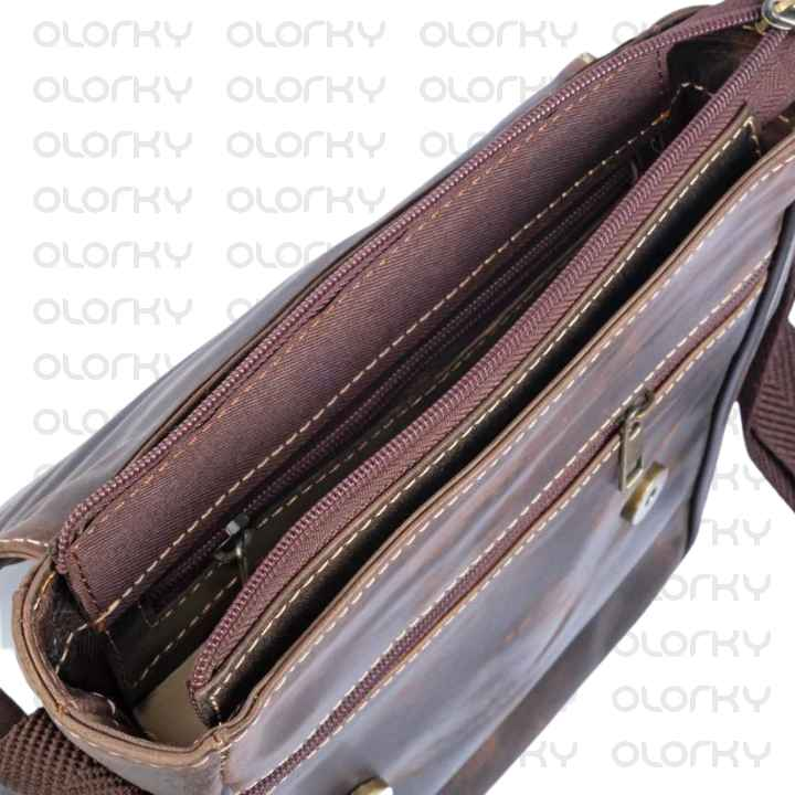 Brown Leather Crossbody Bag