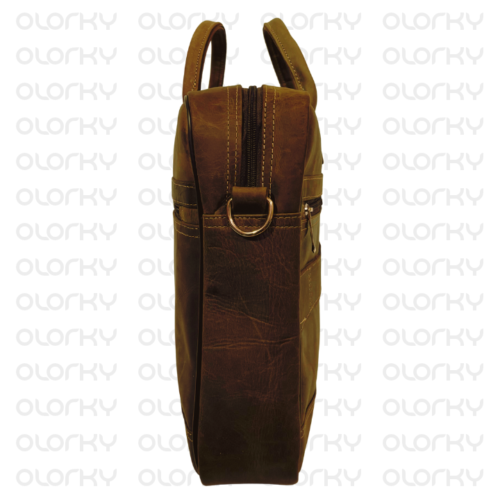 The Manager Leather Laptop Bag - Vintage