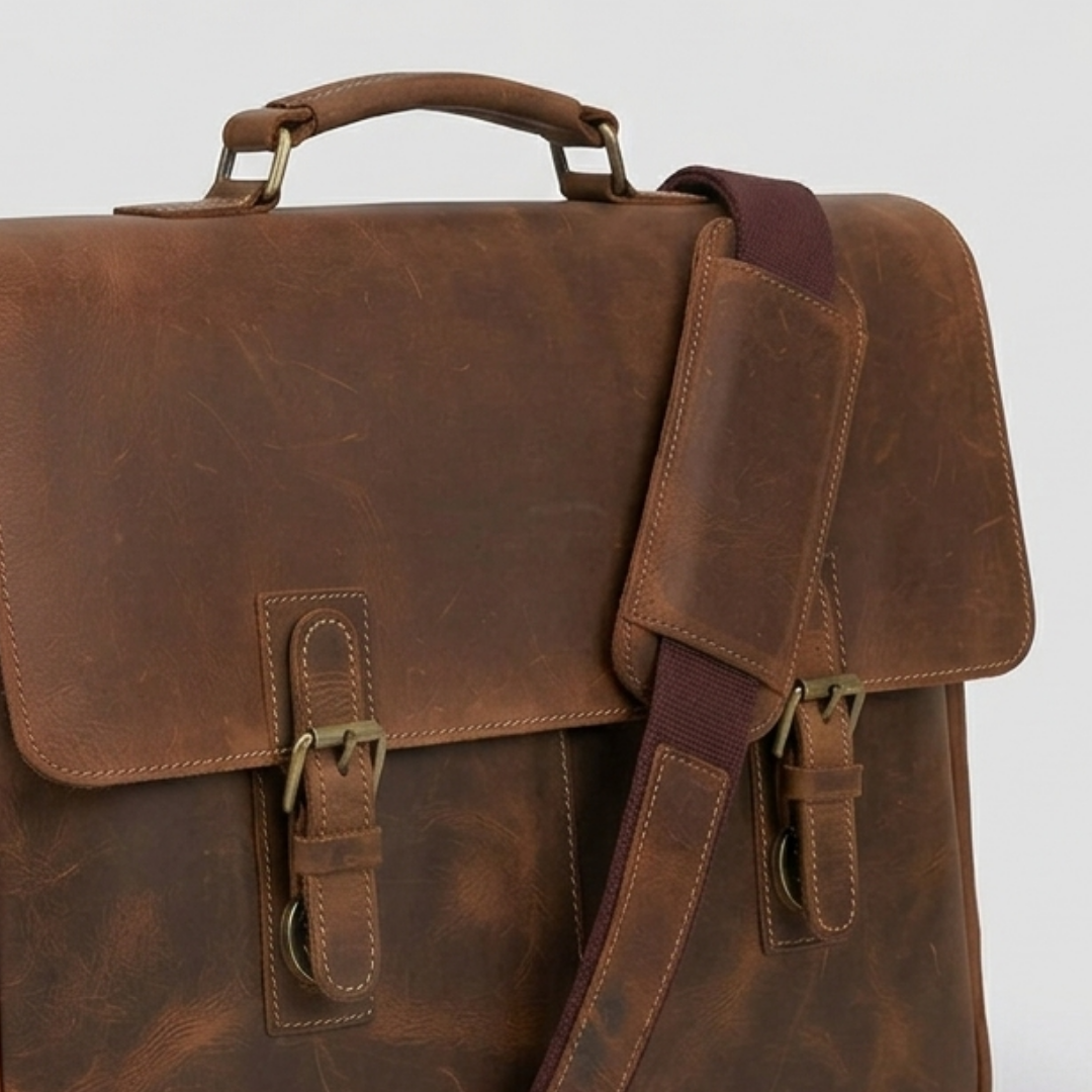 Vintage Leather Laptop Bag